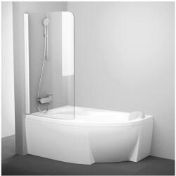 RAVAK Rosa CVSK1 160/170 bal kádparaván fehér+transparent (7QLS0100Y1) - groszmann