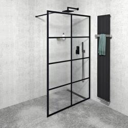 SAPHO GELCO CURE BLACK fix zuhanyfal, 1200mm, matt fekete (CB120)