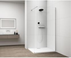 SAPHO ESCA CHROME Walk-in zuhanyfal, falra szerelhető, transzparent üveg, 800mm (ES1080-01)