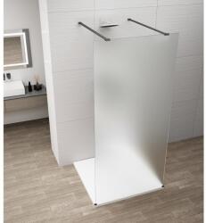 SAPHO ESCA BLACK MATT Walk-in zuhanyfal, szabadonálló, matt üveg, 1200mm (ES1112-06)