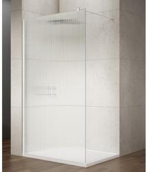 SAPHO VARIO WHITE Fix zuhanyfal, fali profillal, merőleges merevítő nélkül, nordic üveg, 700mm (GX1570-07)
