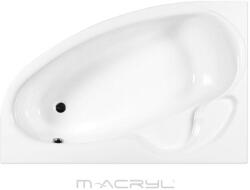 M-Acryl Daria aszimmetrikus akril kád 160x105 jobbos + Ajándék kádláb és peremrögzítő (12006-15570)