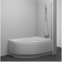 RAVAK Rosa CVSK1 160/170 jobb kádparaván szatén+transparent (7QRS0U00Y1) - groszmann