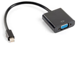 Lanberg Displayport Mini(m) 1.2-vga(f) Adapter Kábel 20cm Fekete