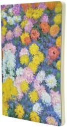 Paperblanks Тетрадка Paperblanks Monet Chrysanthemums - А5, 40 листа, бели листа (CBD6272)