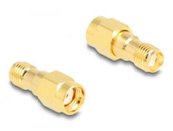 Delock Adapter RP-SMA-dugó apa SMA csatlakozóhüvely HBI59-1 (90203)