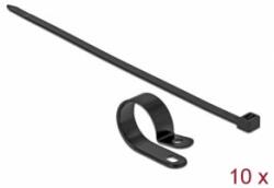 Delock Fekete színű, összekapcsoló pánt készlet 25, 4 mm H 300 x Sz 7, 2 mm kábelekkel (18876) (18876) - aqua