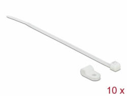 Delock Fehér színű, összekapcsoló pánt készlet 4, 8 mm H 150 x Sz 2, 5 mm kábelekkel (18861) (18861)