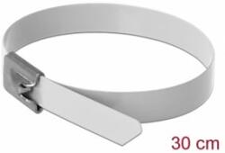 Delock Rozsdamentes Acél Kábelkötegek Hossza 300 x Szélesség 7, 9 mm fehér 10 db. (18822) (18822) - aqua