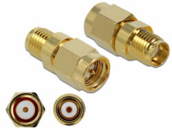 Delock Adapter SMA-dugó apa SMA csatlakozóhüvely 10 GHz (89972)