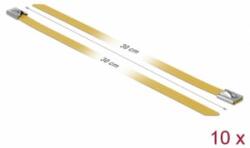 Delock Rozsdamentes Acél Kábelkötegek Hossza 300 x Szélesség 7, 9 mm sárga 10 db. (18790) (18790) - aqua