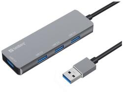 Sandberg Hub és elosztó, USB-A Hub 1xUSB3.0+3x2.0 SAVER - kontaktor