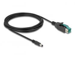 Delock PoweredUSB kábel apa 12 V - DC 5, 5 x 2, 5 mm apa 3 m (80497)