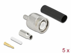 Delock TNC apa RG-174 / RG-316 krimpelésére illeszkedő süllyesztő csővel (90015)