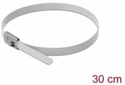 Delock Rozsdamentes Acél Kábelkötegek Hossza 300 x Szélesség 4, 6 mm fehér 10 db. (18818) (18818)