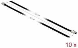 Delock Rozsdamentes Acél Kábelkötegek Hossza 300 x Szélesség 4, 6 mm fekete 10 db. (18810) (18810) - aqua