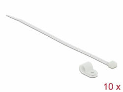 Delock Fehér színű, összekapcsoló pánt készlet 9, 5 mm H 200 x Sz 4, 8 mm kábelekkel (18867) (18867) - aqua