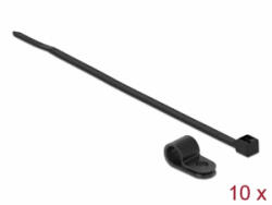 Delock Fekete színű, összekapcsoló pánt készlet 7, 9 mm H 250 x Sz 3, 6 mm kábelekkel (18866) (18866)
