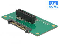 Delock Adapter U. 2 SFF-8639 > PCIe x4 rögzítolemezzel (62863) - aqua