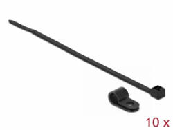 Delock Fekete színű, összekapcsoló pánt készlet 4, 8 mm H 150 x Sz 2, 5 mm kábelekkel (18862) (18862)