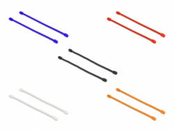 Delock Különböző színű rugalmas kábelkötöző Hx 150 x Sz 4 mm 10 db. (18971) (18971) - aqua