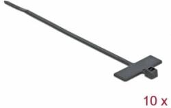 Delock Kábelkötöző címkével Hx 200 x Sz 2, 5 mm, 10 darab fekete (18959) (18959) - aqua