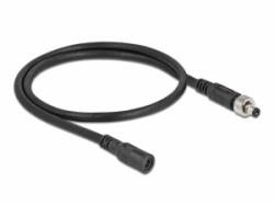 Delock DC bővítő kábel 5, 5 x 2, 1 mm apa anya becsavarható (86570) - aqua