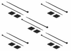 Delock Kábelkötegelő talp 25 x 25 mm, kábelkötegelővel, melynek hossza 300 mm x szélessége 4, 8 mm fe (18831) (18831)