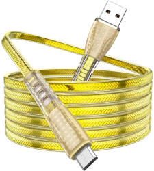 BOROFONE Kábel BU31 Clear Shadow Jelly - USB-Micro USB - 2, 4A 1 méter arany