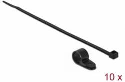 Delock Fekete színű, összekapcsoló pánt készlet 12, 7 mm H 300 x Sz 4, 8 mm kábelekkel (18870) (18870)