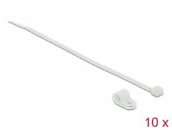Delock Fehér színű, összekapcsoló pánt készlet 7, 9 mm H 250 x Sz 3, 6 mm kábelekkel (18865) (18865)