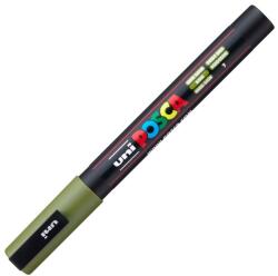 uni Marker UNI Posca PC-3M, varf 0.9 - 1.3 mm, Verde Kaki (M1025)