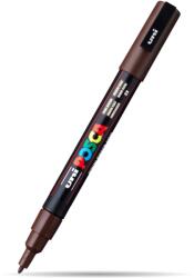 uni Marker UNI Posca PC-3M, varf 0.9 - 1.3 mm, Maro Inchis/Dark brown (M1173)