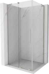 Mexen Velar L, zuhanykabin tolóajtóval 110 x 80 cm, 8mm átlátszó üveg, csiszolt acél, 871-110-080-03-97 (871-110-080-03-97)