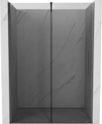 Mexen Velar, tolózuhanyajtó nyitáshoz 130 cm, 8 mm szürke üveg, polírozott grafit, 871-130-000-41-66 (871-130-000-41-66)