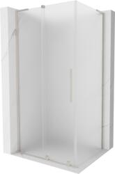 Mexen Velar L, zuhanykabin tolóajtóval 100 x 120 cm, 8 mm-es matt üveg, csiszolt acél, 871-100-120-33-97 (871-100-120-33-97)
