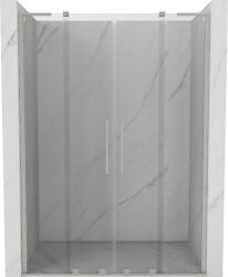 Mexen Velar L Duo, tolózuhanyajtó 150 cm-es nyitáshoz, 8 mm átlátszó üveg, csiszolt acél, 871-150-003-02-97 (871-150-003-02-97)