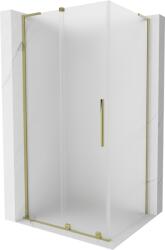 Mexen Velar L, zuhanykabin tolóajtóval 100 x 120 cm, 8 mm-es matt üveg, arany fényes, 871-100-120-33-50 (871-100-120-33-50)