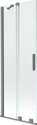 Mexen Velar, 2 szárnyas eltolható kádparaván 70 x 150 cm, 8mm átlátszó üveg, csiszolt grafit, 896-070-000-01-95 (896-070-000-01-95)