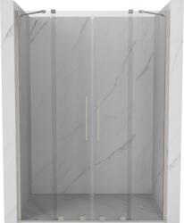 Mexen Velar Duo, tolózuhanyajtó nyitáshoz 140 cm, 8 mm átlátszó üveg, csiszolt acél, 871-140-000-02-97 (871-140-000-02-97)