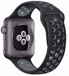 iUni Apple Watch sport szíj 40 mm szilikon sport iUni Fekete-Ezüst (5026)