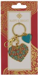 Gift Design Happy & Bright charm szívvel és popcornnal (GDHBKEYB30)