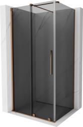 Mexen Velar, tolóajtós zuhanykabin 120 x 100 cm, 8mm szürke üveg, rózsaszín arany, 871-120-100-41-60 (871-120-100-41-60)