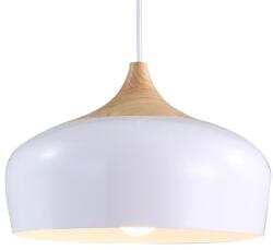 Toolight Toollight Bari White, függőlámpa 1xE27 APP183-1CP, fehér-barna, OSW-00261 (OSW-00261)