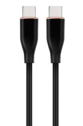 Gembird Cablu de date Gembird CC-USB2S-CMCM-1.5M-BK, USB-C male - USB-C male, 1.5m, Black (CC-USB2S-CMCM-1.5M-BK) - flax