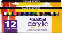 Daler-Rowney Graduate Akril festékek készlete 12 x 22 ml (123900012)