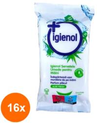 Igienol Set 16 x 15 Servetele Umede pentru Maini Igienol, Aloe Fresh