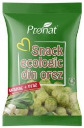 Pronat Foil Pack Snack din Orez cu Spanac si Praz, fara Gluten, Bio, 60 g, Pronat