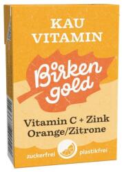 Birkengold Bomboane Masticabile cu Xylitol, Vitamina C si Zinc, 28 g, Birkengold