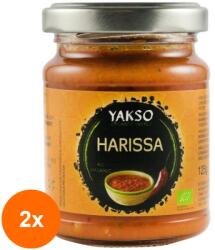 YAKSO Set 2 x Harissa Pasta Picanta Bio, 125 g, Yakso
